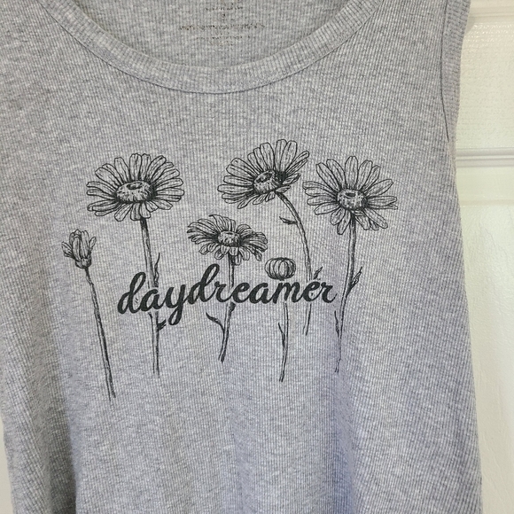 Daydreamer LA Woman's Sleeveless Tanktop, Size: Large Color: Grey - Picture 8 of 12